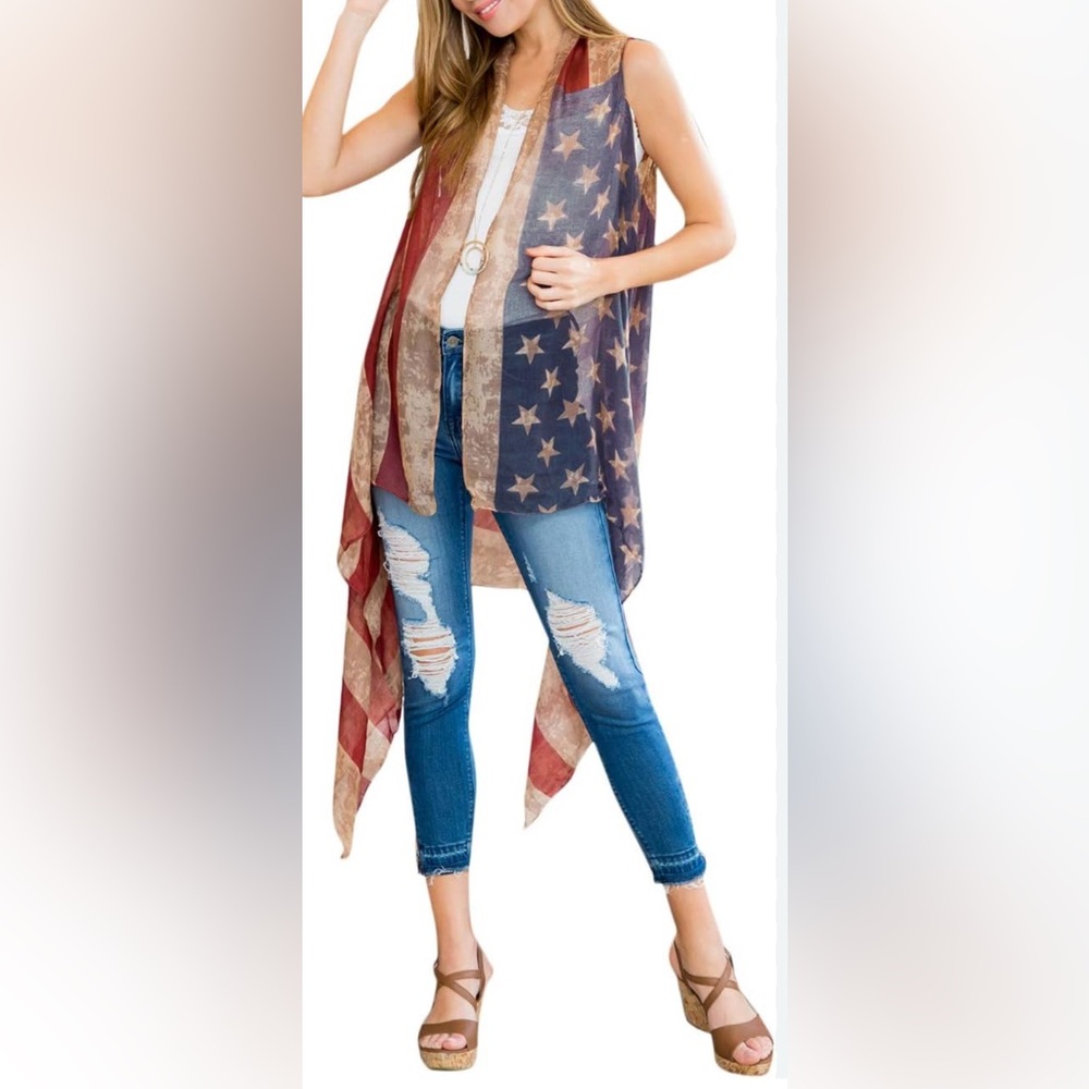 American Flag Kimono